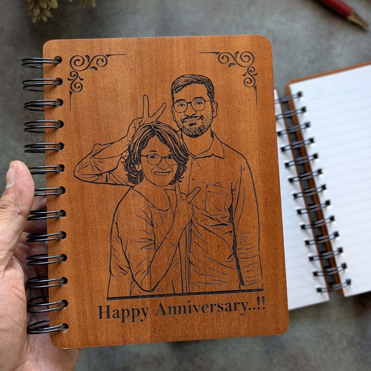 Customize your own wooden notebook