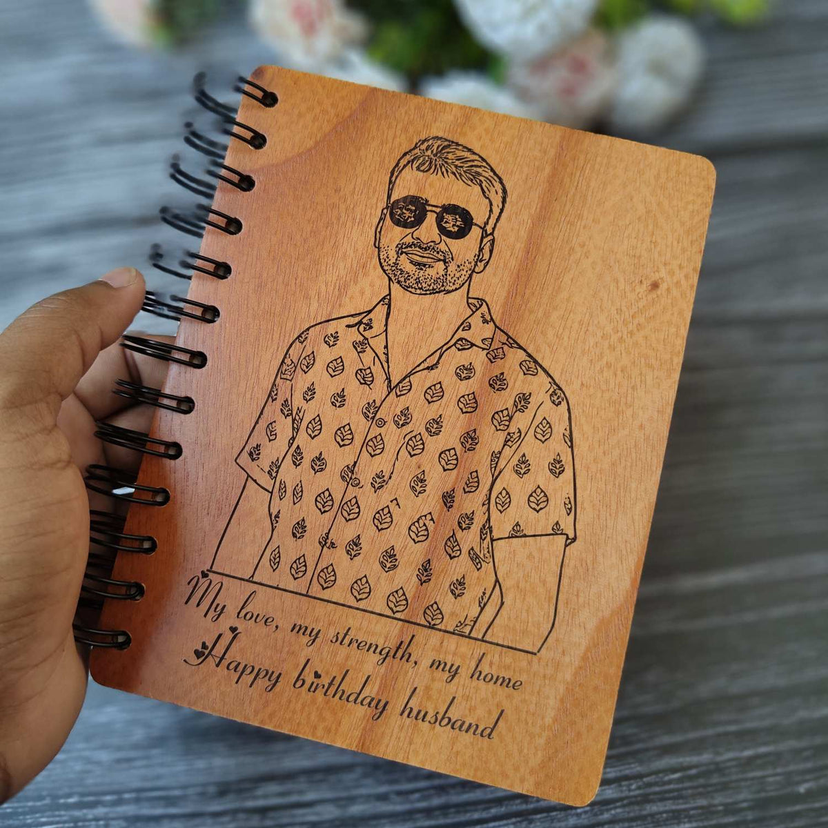 Customize your own wooden notebook