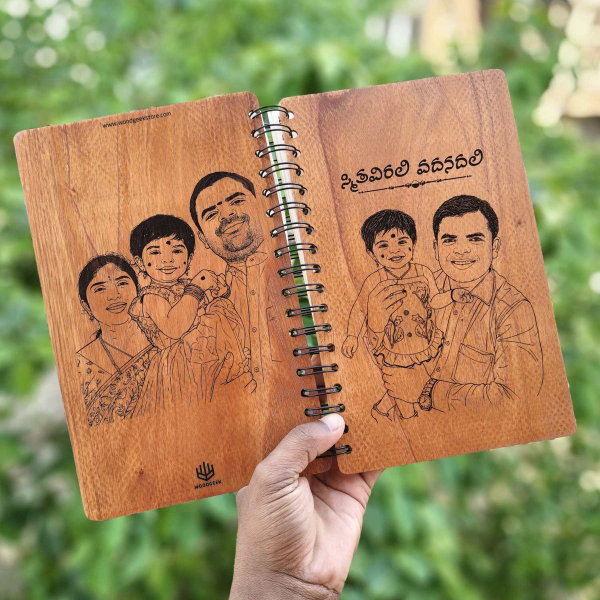 Customize your own wooden notebook