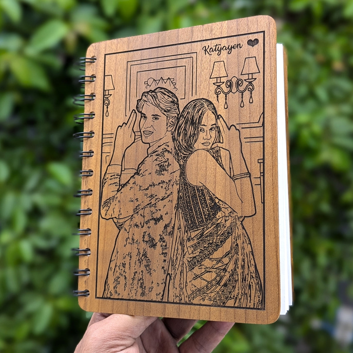 Personalized Wooden Diary for Friends – A Book of Best Memories