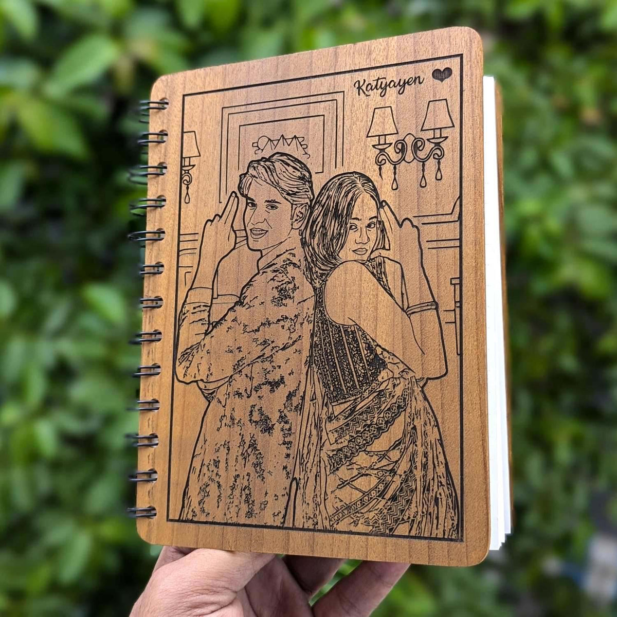 Personalized Wooden Diary for Best Friends – Partners in Crime Forever