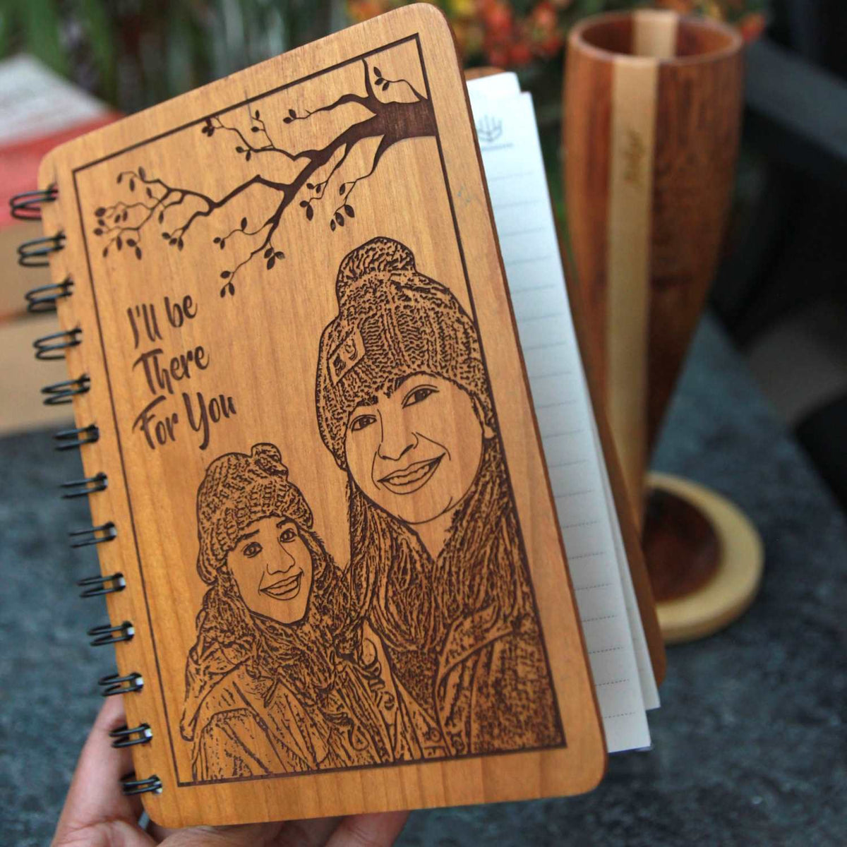 I&#39;ll Be There for You – Personalized Wooden Friendship Diary