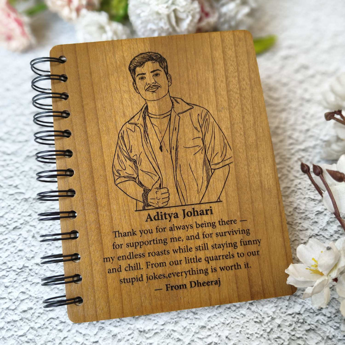 Customize your own wooden notebook