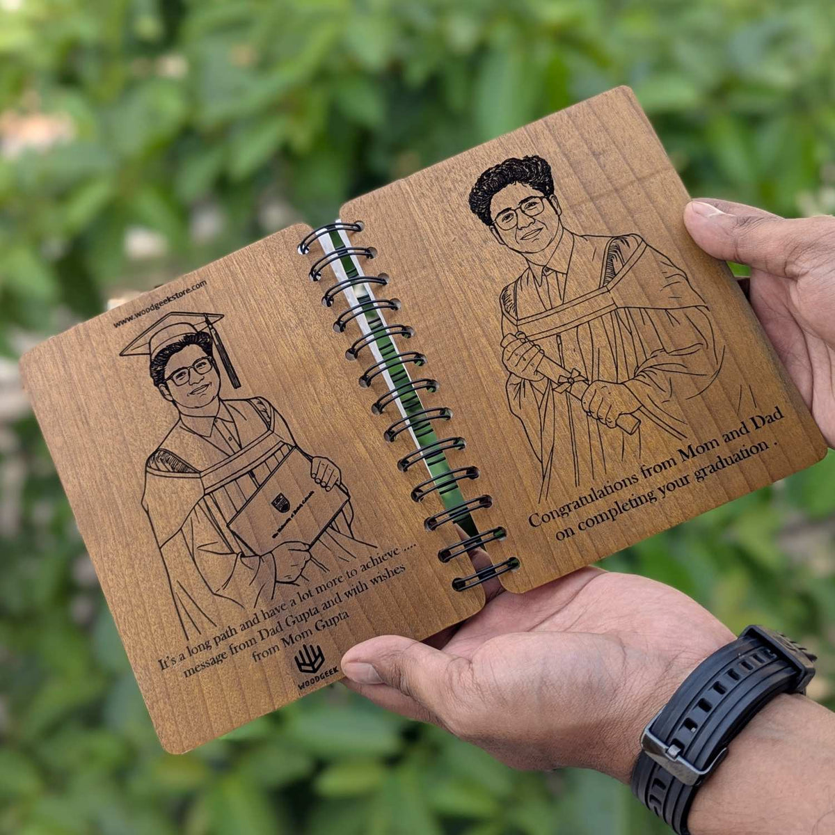 Customize your own wooden notebook