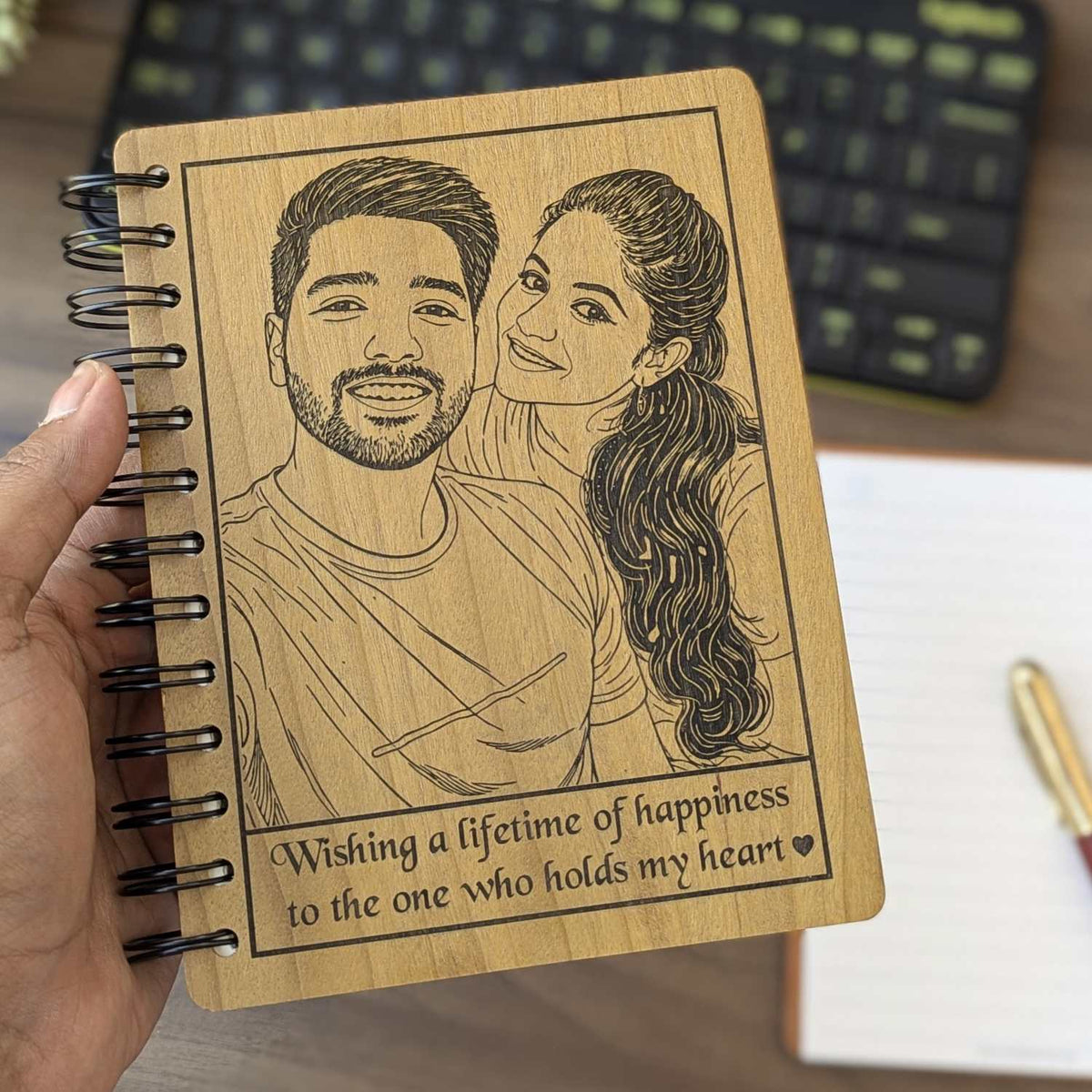Customize your own wooden notebook