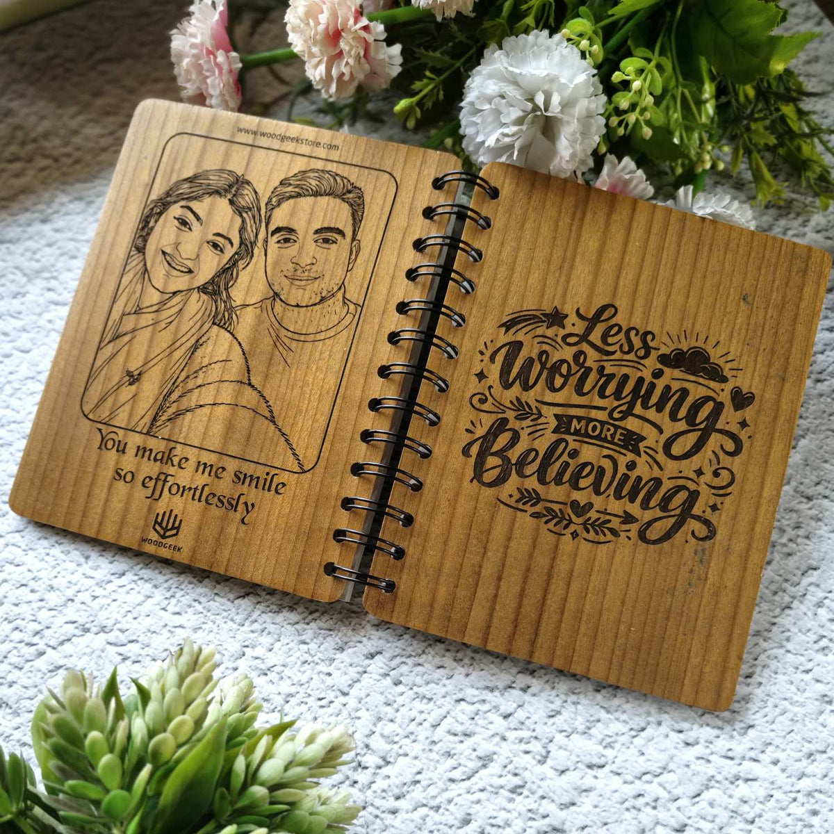 Customize your own wooden notebook
