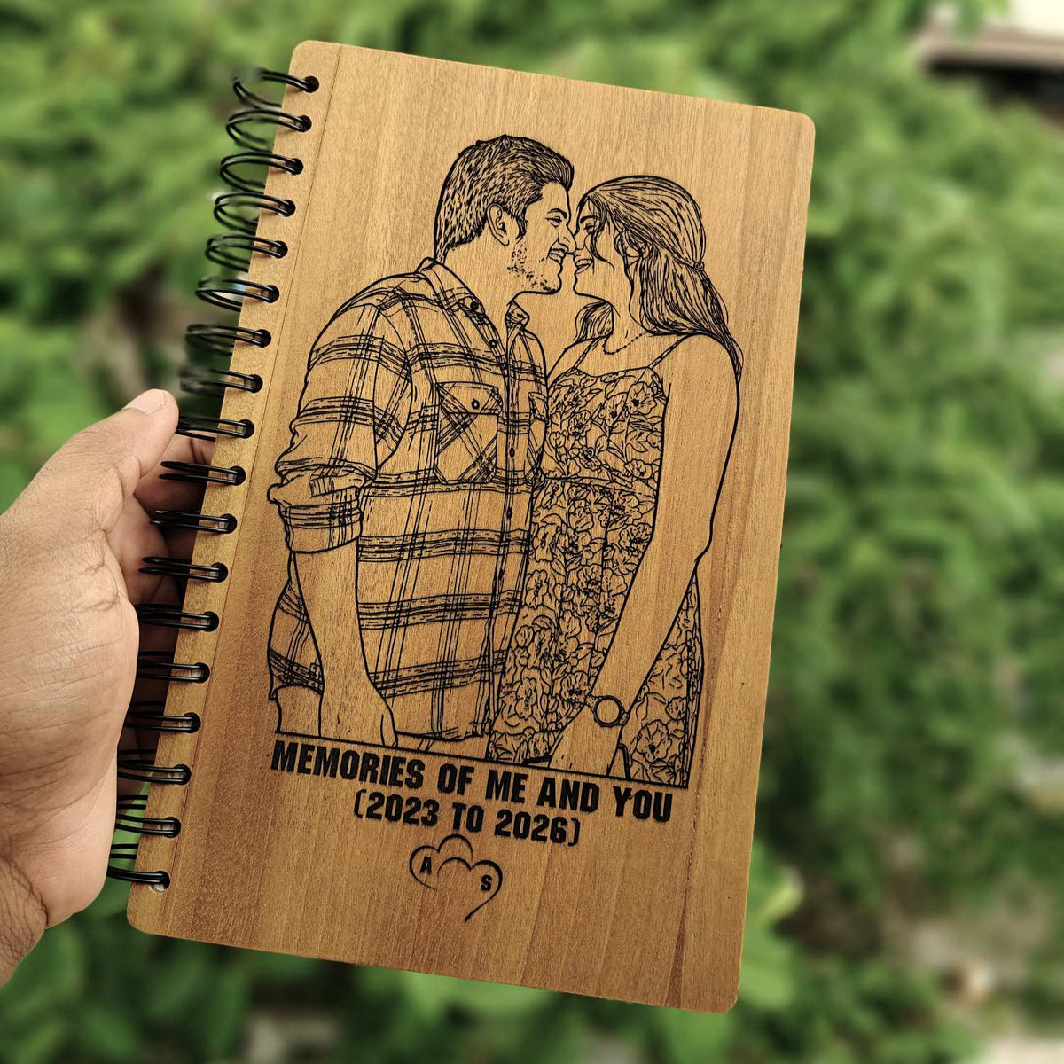 Customize your own wooden notebook