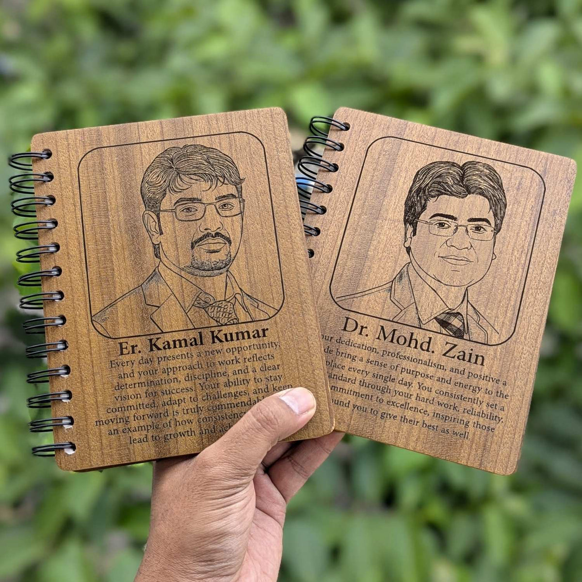 Customize your own wooden notebook