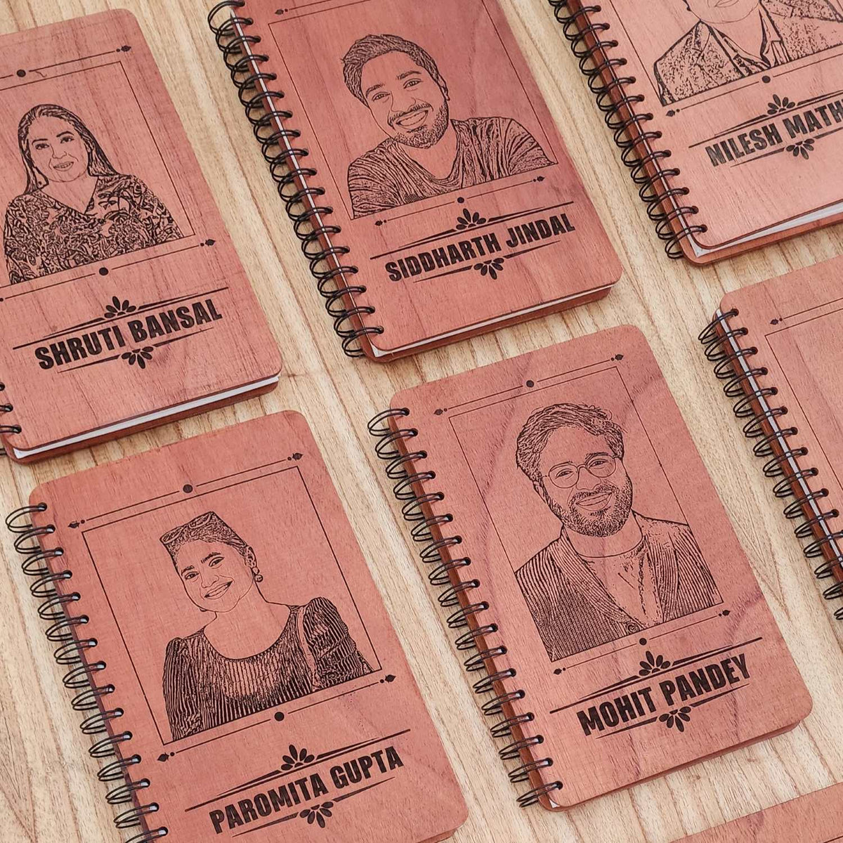 Engraved Wooden Diary for Boss &amp; Office Colleagues | Personalised Corporate Gifts