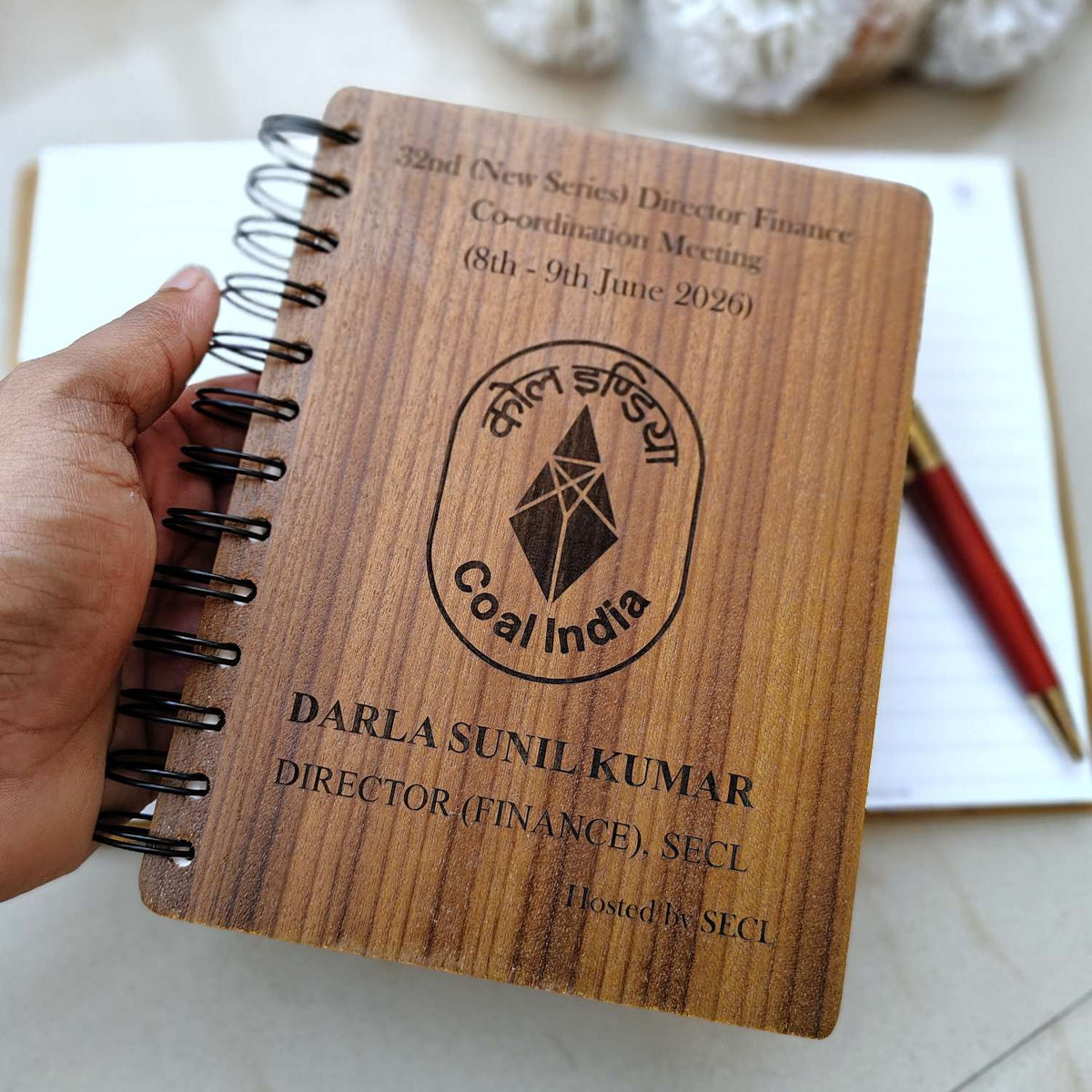 Customize your own wooden notebook