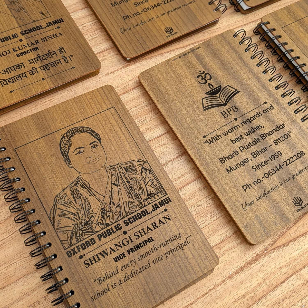 Customize your own wooden notebook
