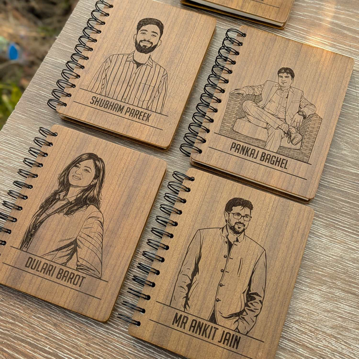 Customize your own wooden notebook