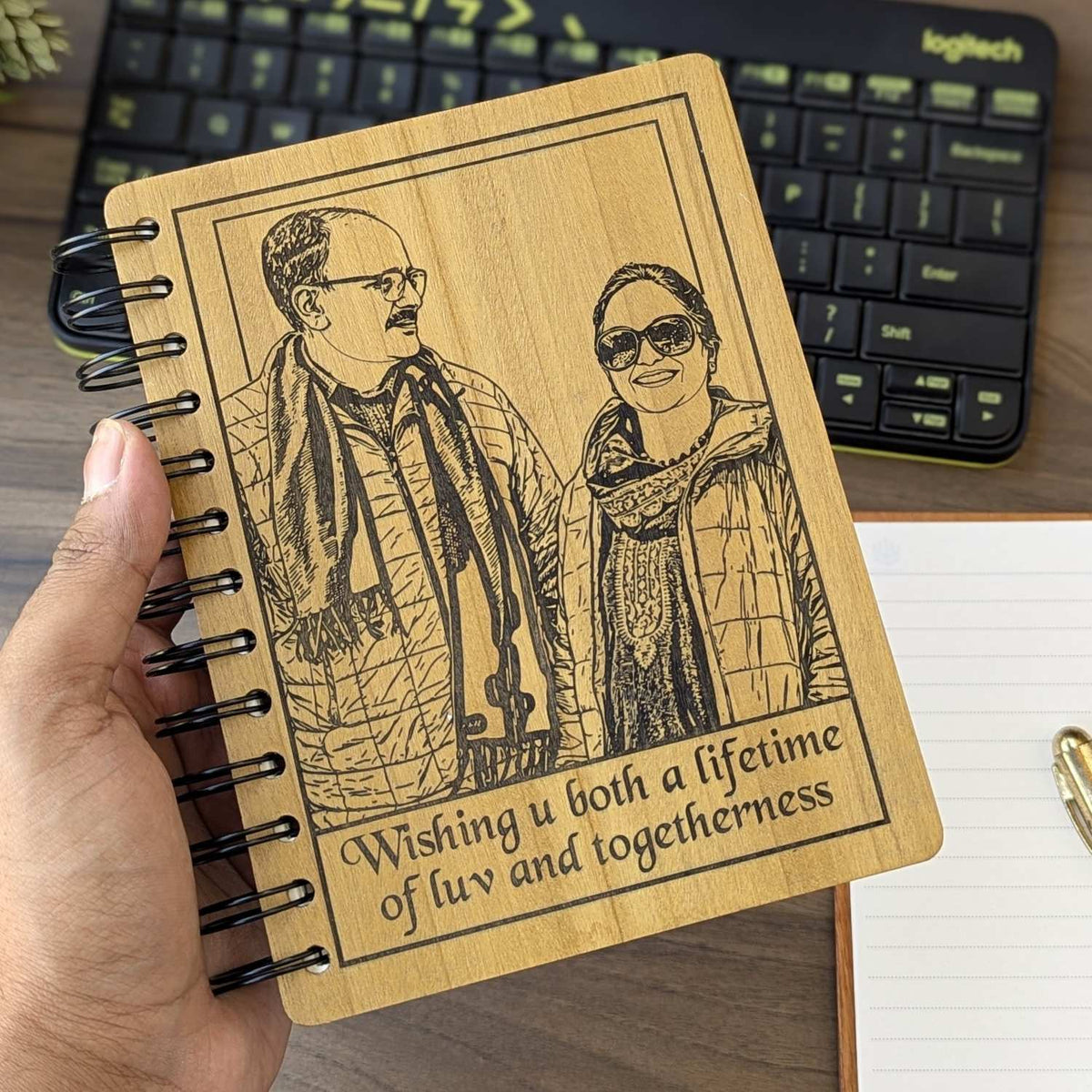 Customize your own wooden notebook
