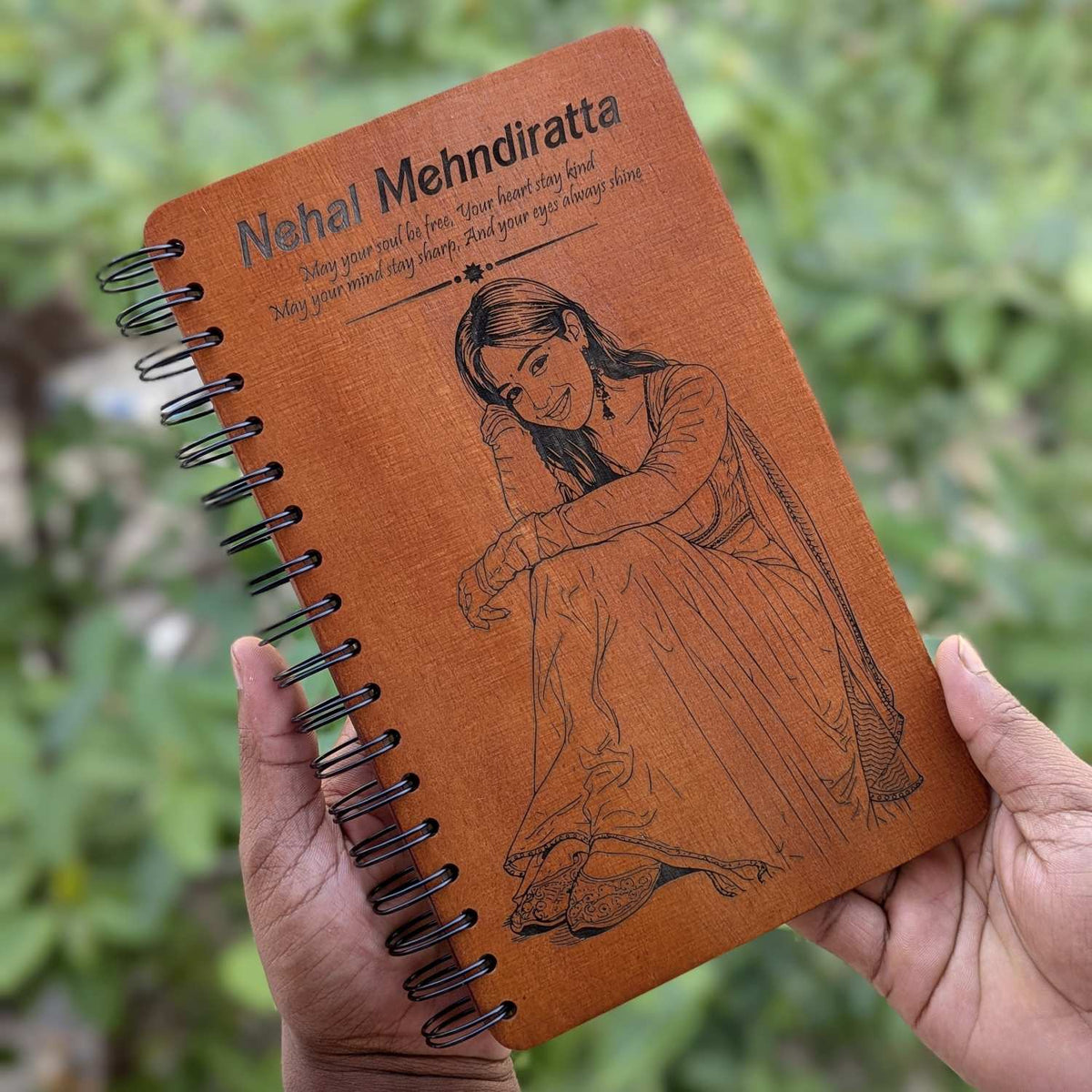 Customize your own wooden notebook