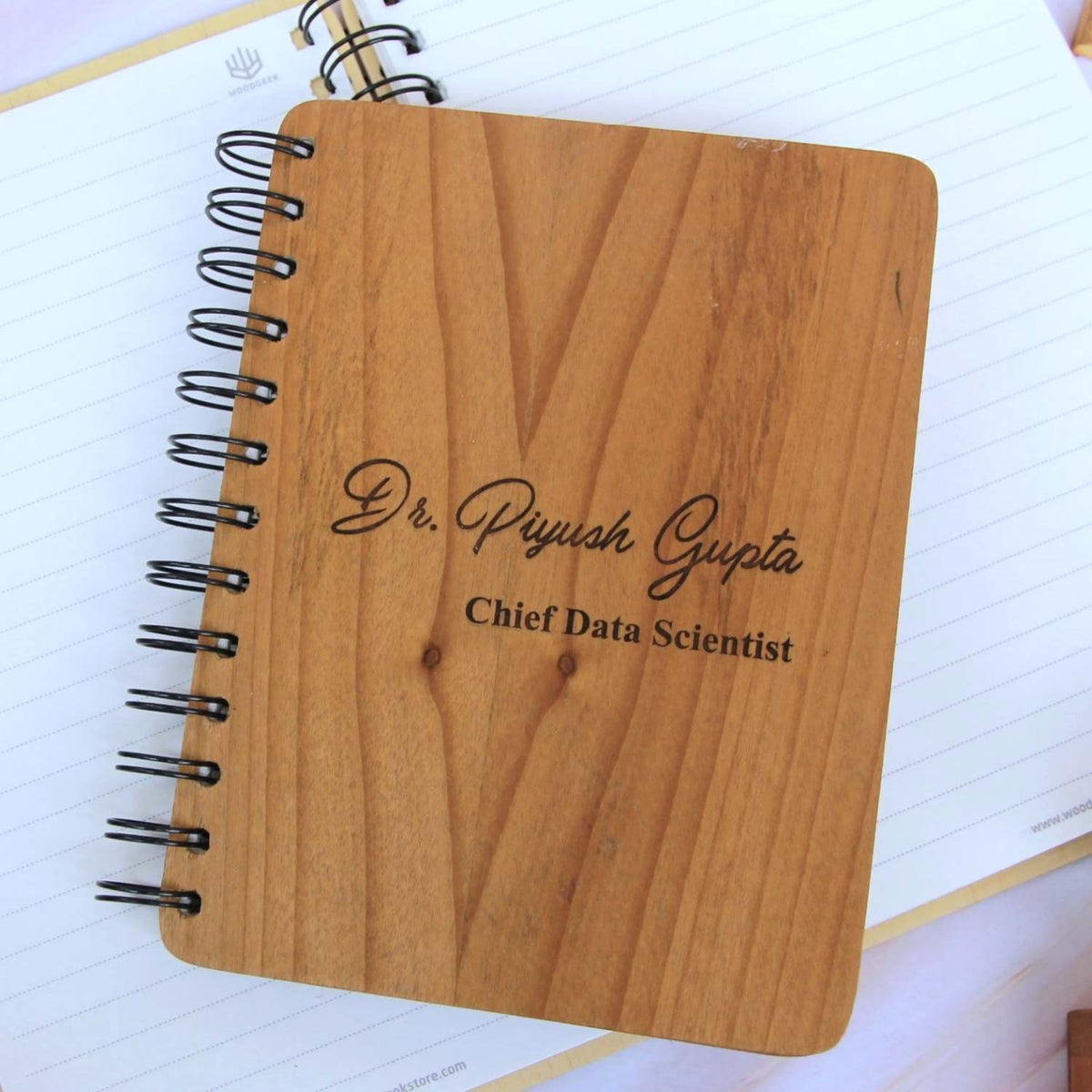 Personalized Wooden Diary for Doctors &amp; Professionals | Corporate Gift