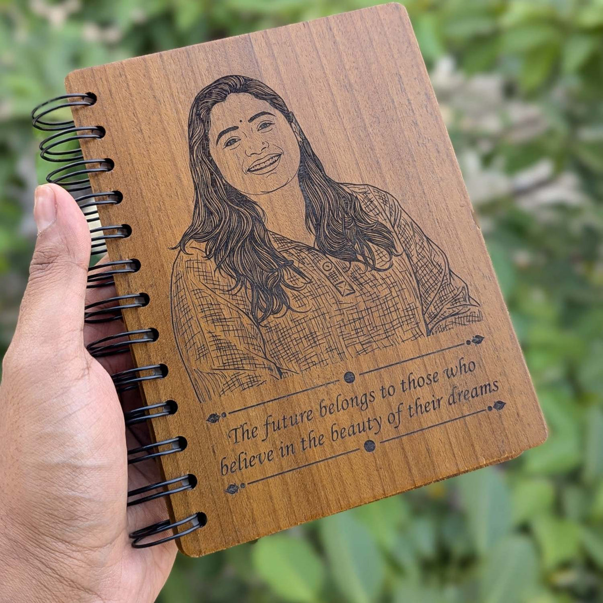 Customize your own wooden notebook