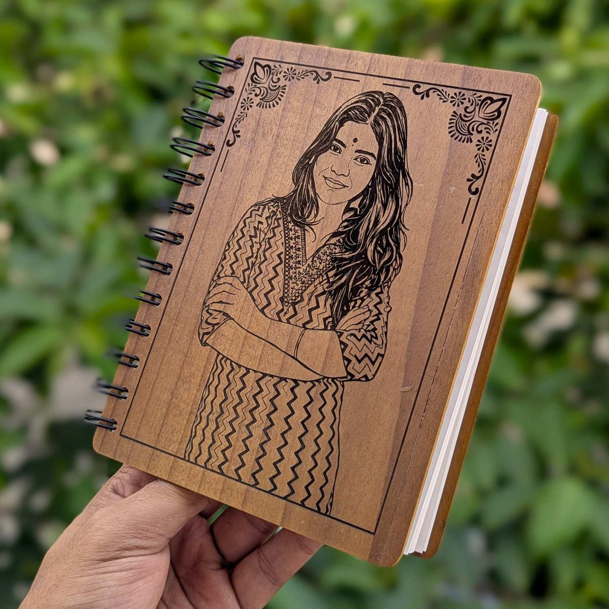 Customize your own wooden notebook