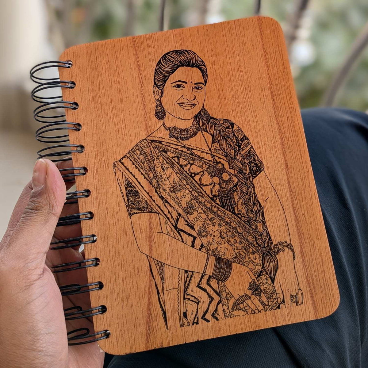 Customize your own wooden notebook