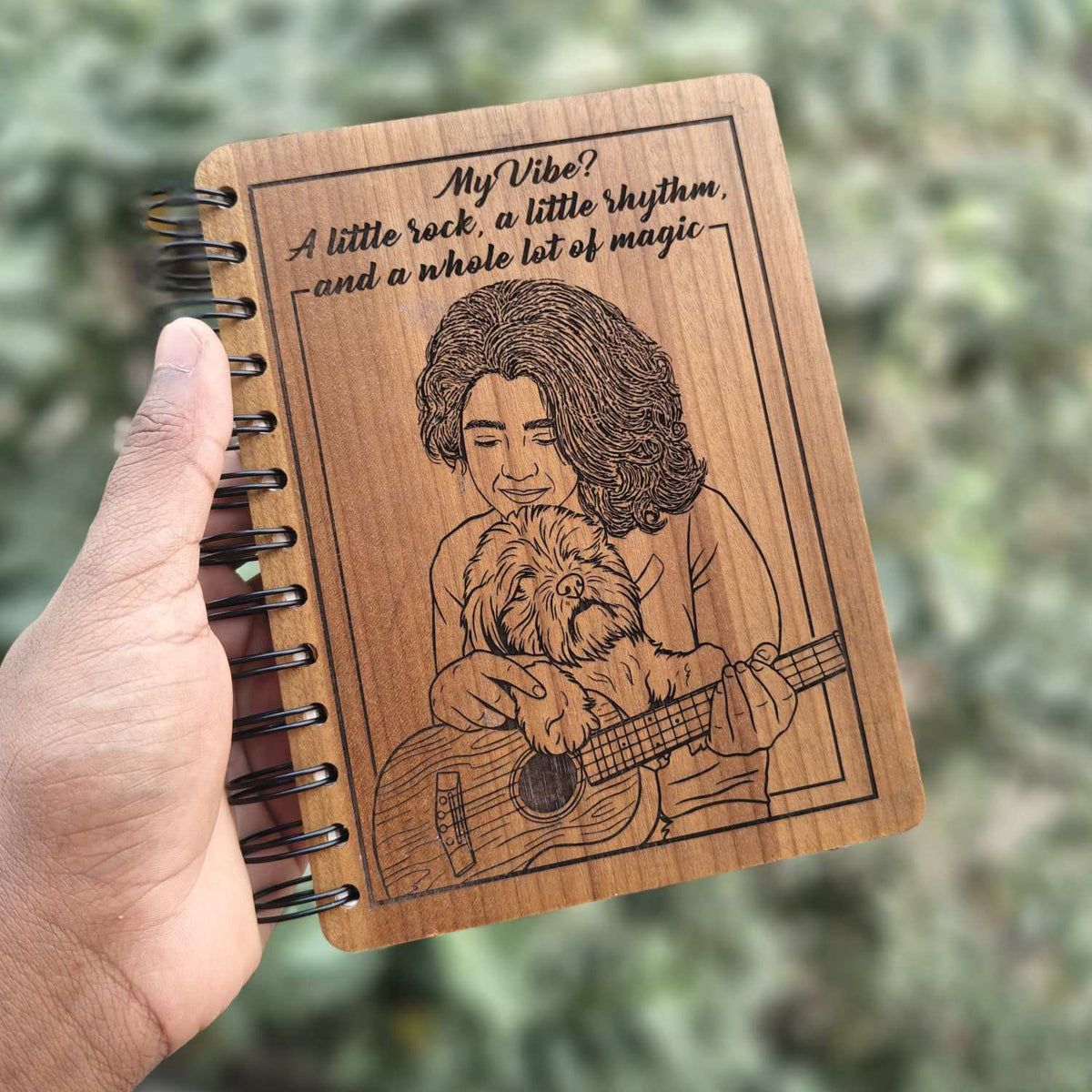 Customize your own wooden notebook