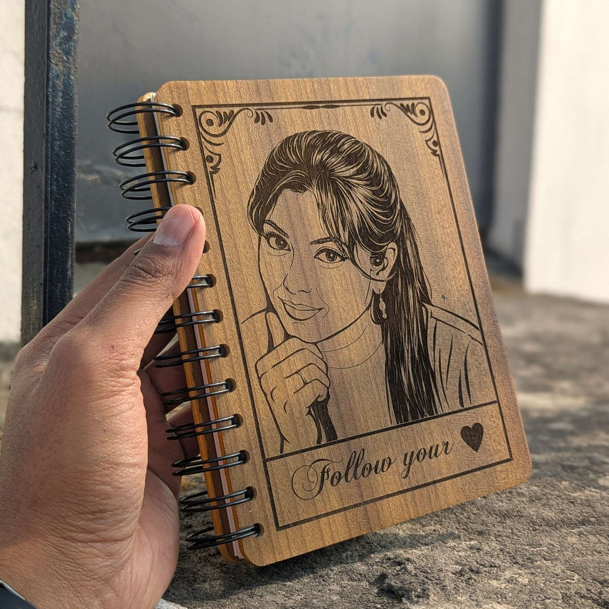 Customize your own wooden notebook