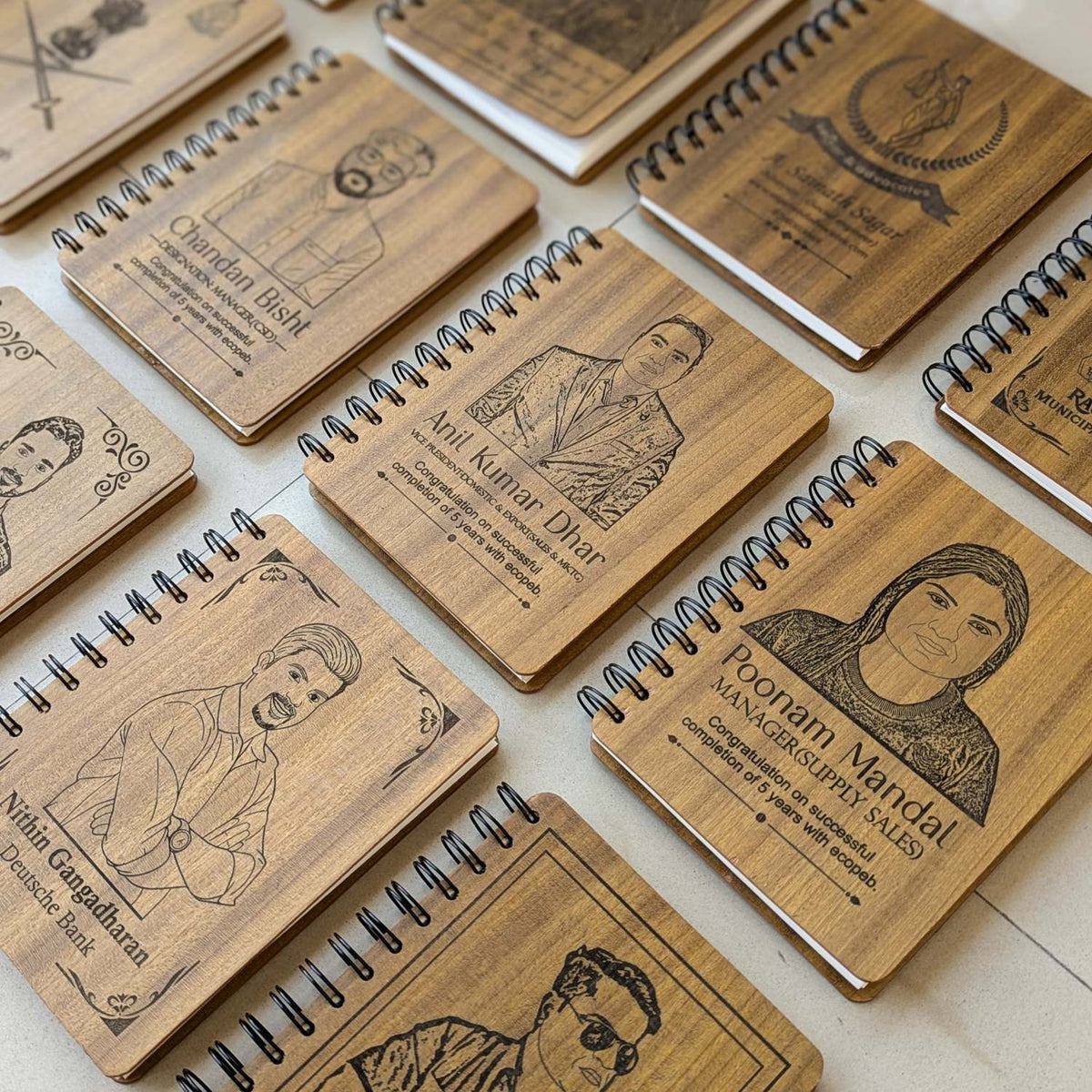 Customize your own wooden notebook