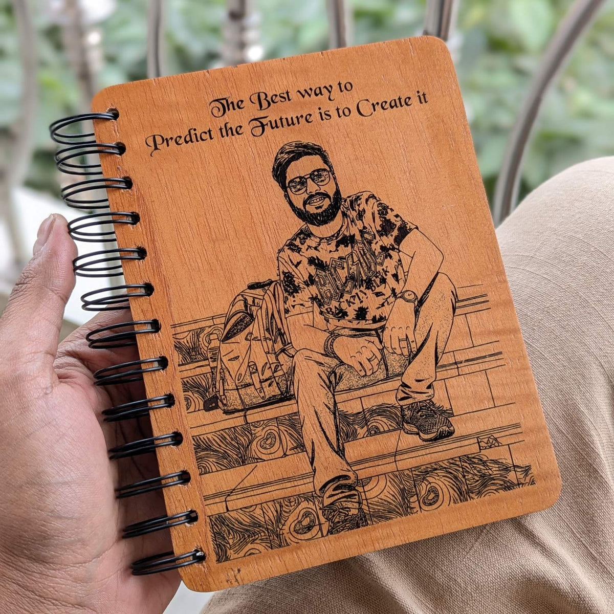 Customize your own wooden notebook