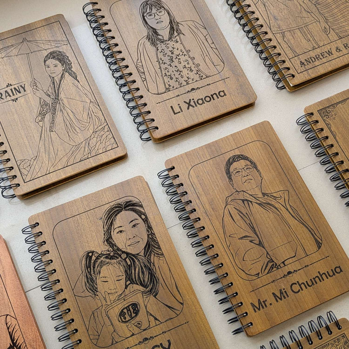 Customize your own wooden notebook