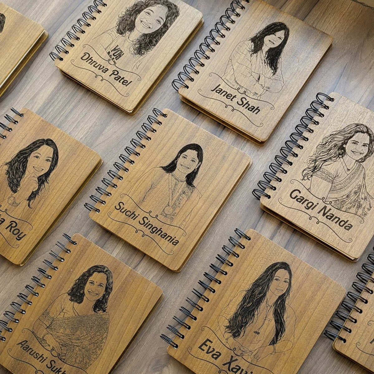 Customize your own wooden notebook