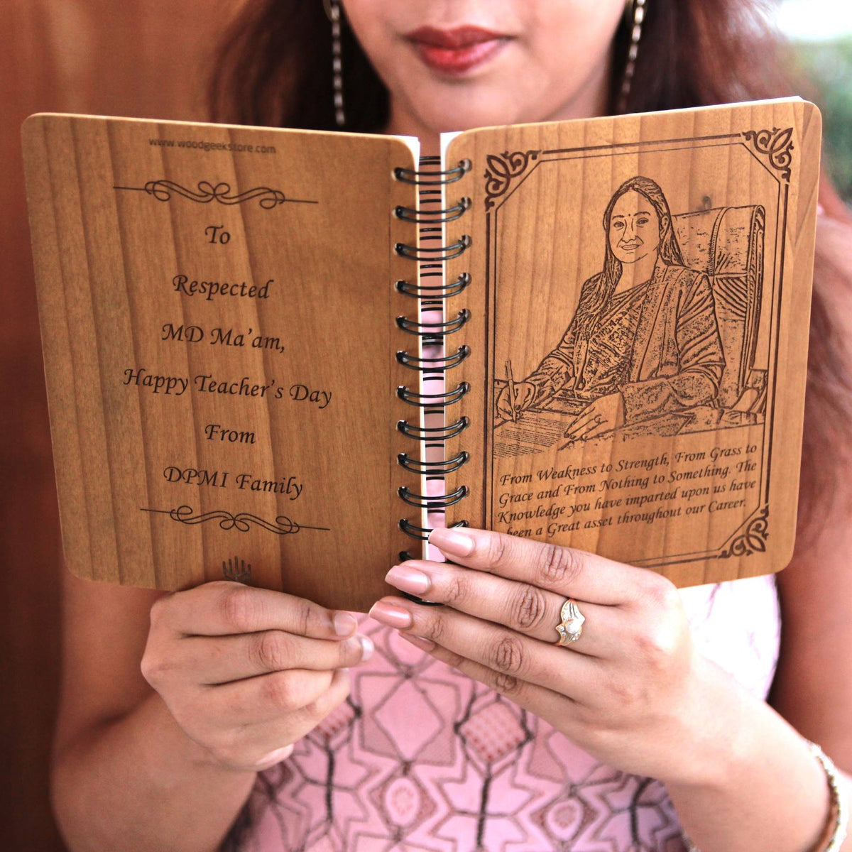 Customize your own wooden notebook