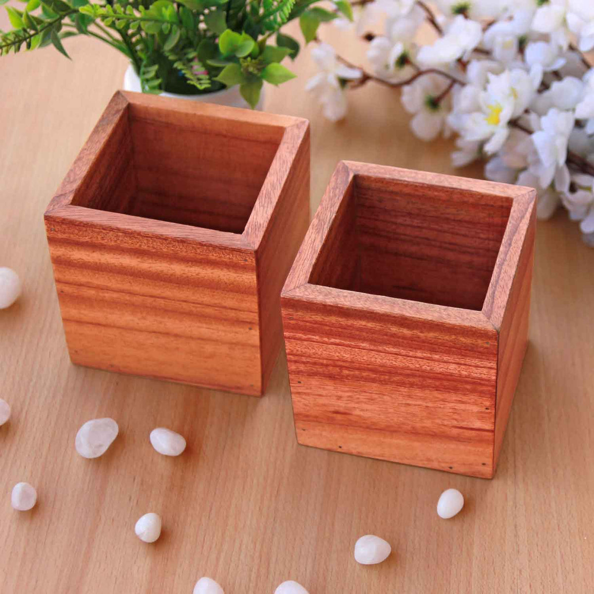 Wooden Desk Pen Stand &amp; Organizer | Personalized Corporate Gift