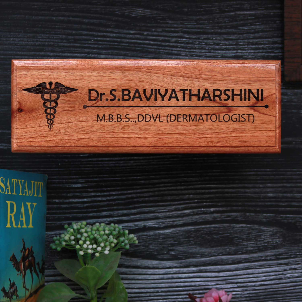 Customize Your Own Wooden Desk Nameplate