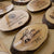 Rustic Natural Wooden Nameplate With Wood Bark | Live Edge Wood Sign