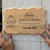 Divine Elegance Engraved Wooden Nameplate | Custom Home Sign with Flat Number