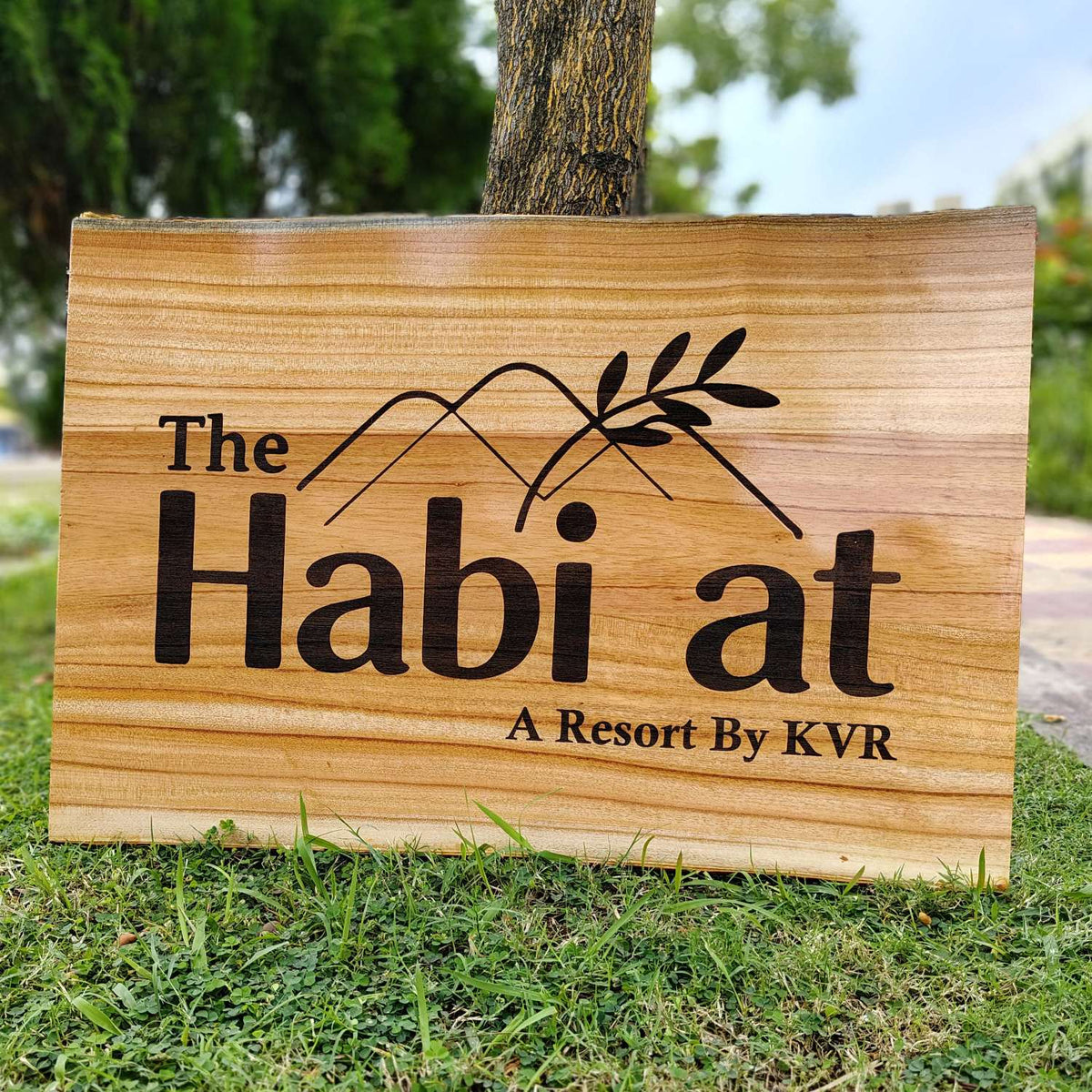 Rustic Rectangular Large Natural Wood Sign For Home | Custom Engraved