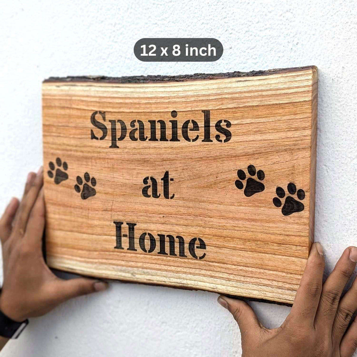 Rustic Rectangular Large Natural Wood Sign For Home | Custom Engraved