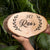 Rustic Natural Wooden Nameplate With Wood Bark | Live Edge Wood Sign