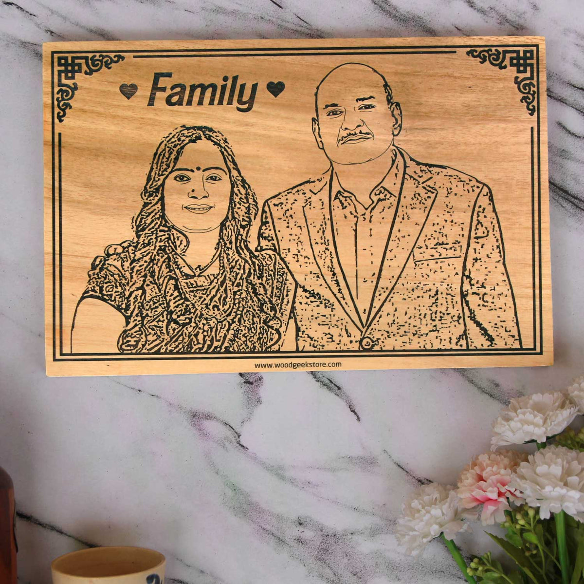 Personalized Wood Frame For Mom &amp; Dad | Gifts For Mom &amp; Dad