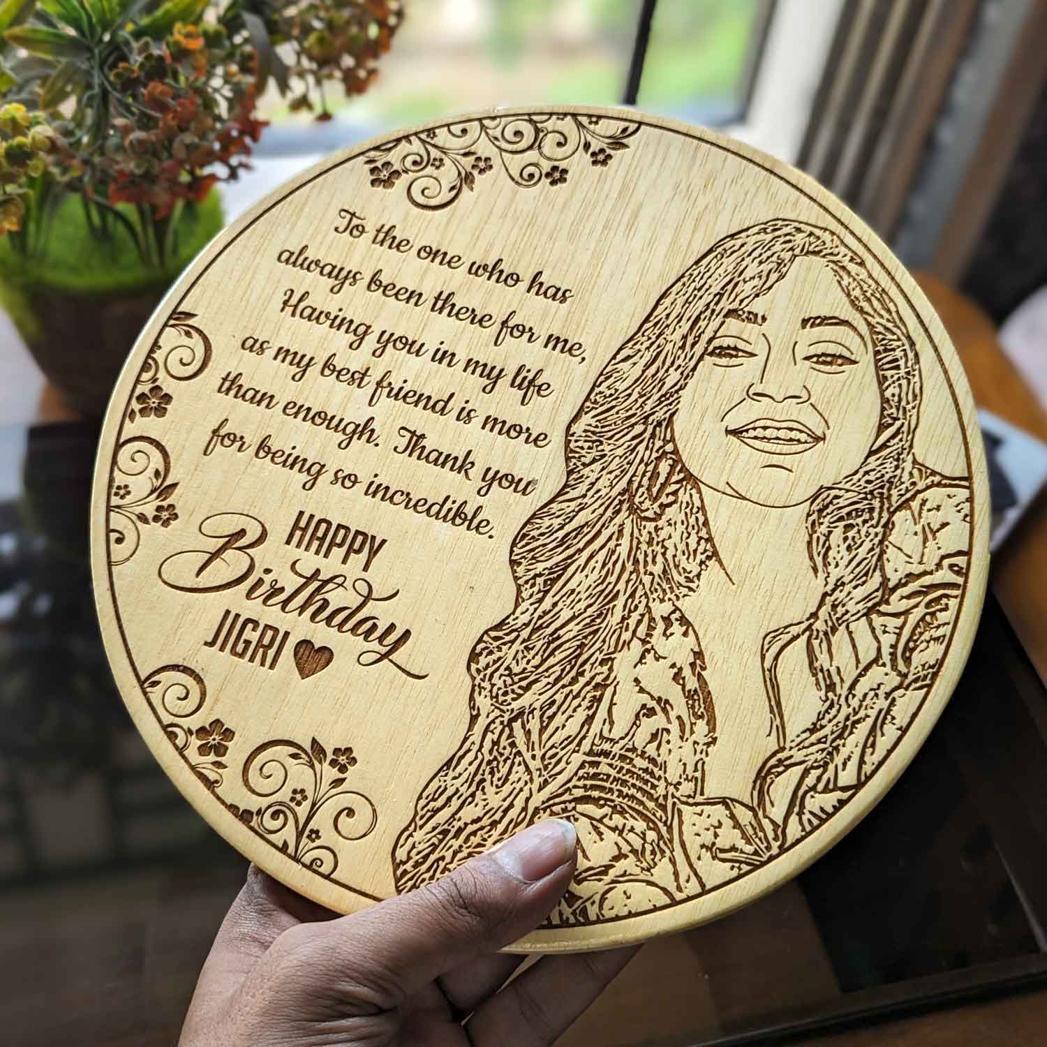 Jigri Yaar - Custom Engraved Birthday Frame for Your Best Friend