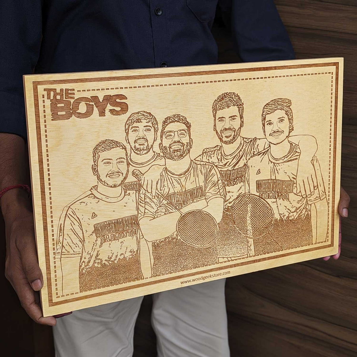 The Boys Engraved Wood Frame For Your Squad | Gift For Friends