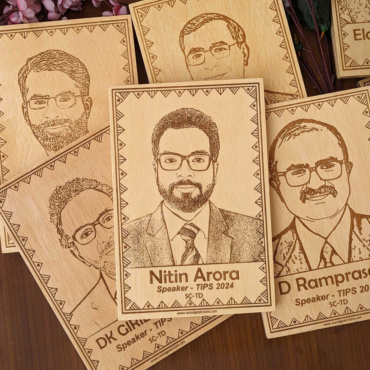 Custom Engraved Wooden Plaques for Corporate Event Gifts | Personalized Return Gifts