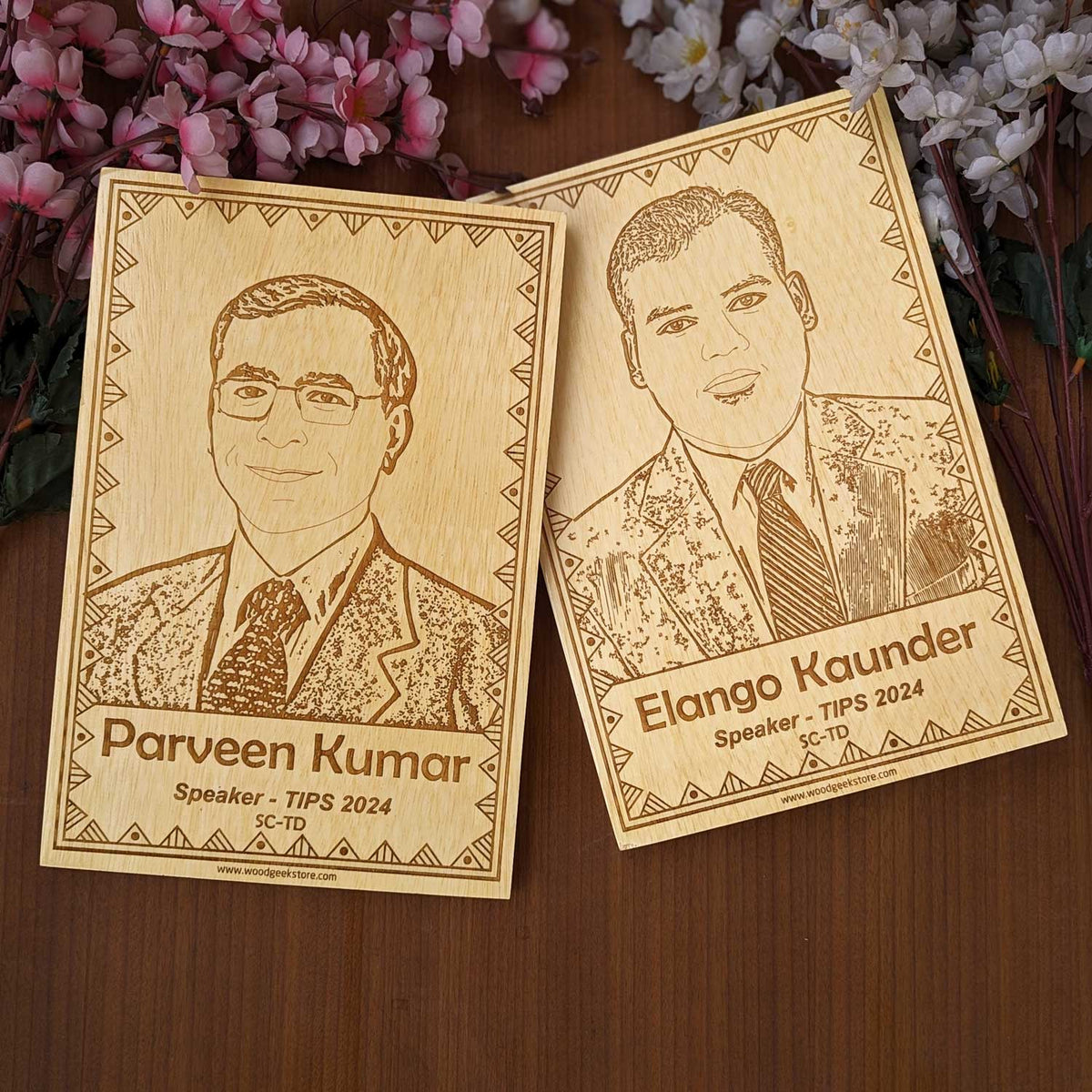 Custom Engraved Wooden Plaques for Corporate Event Gifts | Personalized Return Gifts