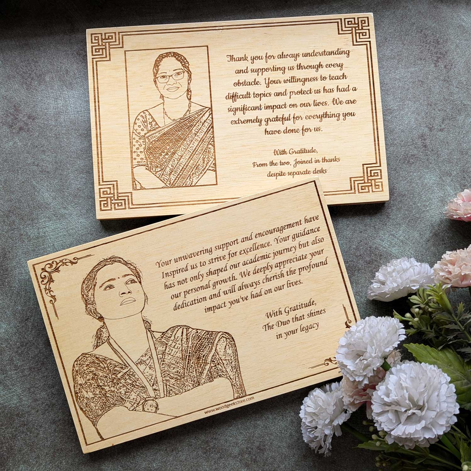 Engraved Thank You Gift For Team | Custom Wood Plaque | Corporate Gift