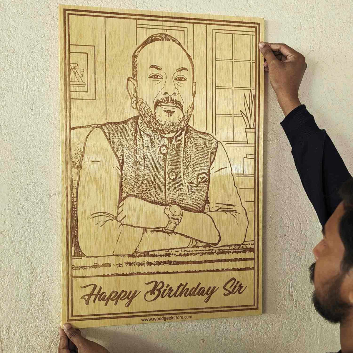 Wooden Birthday Photo Frame - Birthday Gift For Teacher