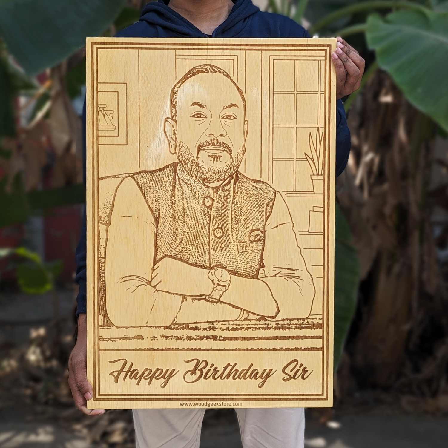 Wooden Birthday Photo Frame - Birthday Gift For Teacher