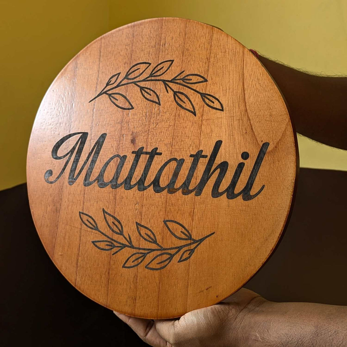 Logo Engraved Wooden Frame for Office