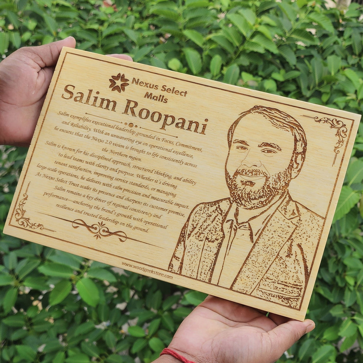 Boss, Mentor &amp; Leader Engraved Wooden Plaque | Appreciation Gift for Your Boss