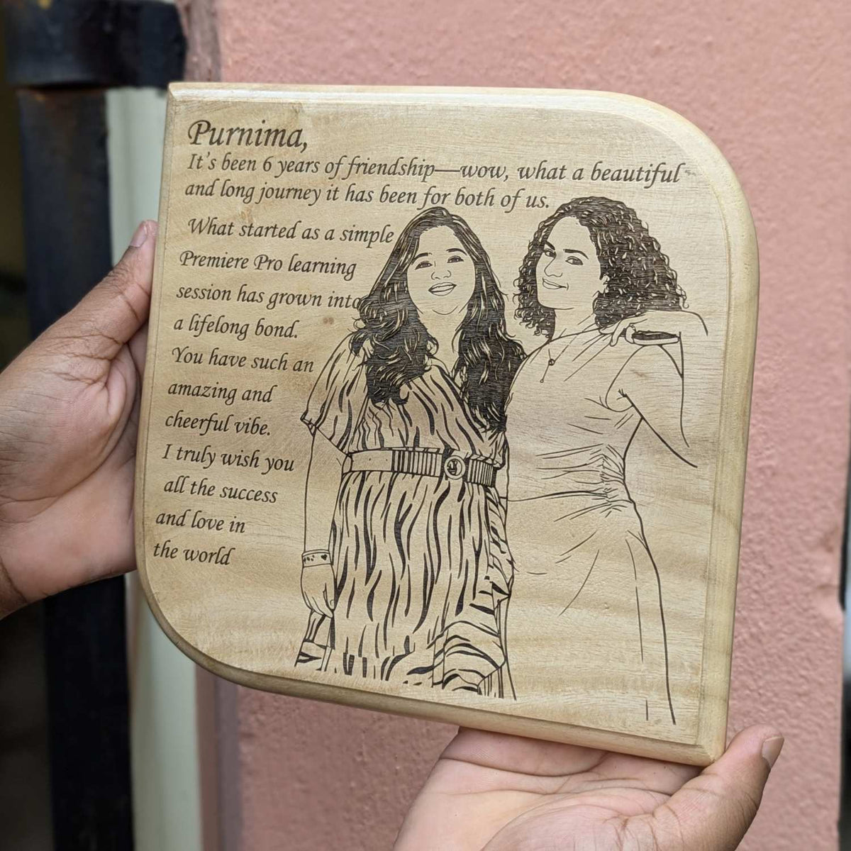 Customize Your Own Square Wooden Plaque | Personalized Memento &amp; Award
