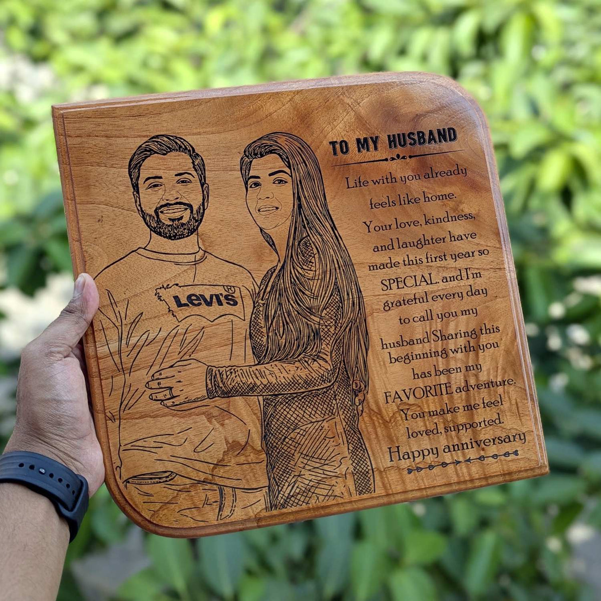 Customize Your Own Square Wooden Plaque | Personalized Memento &amp; Award