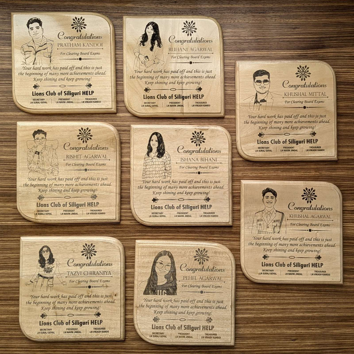 Customize Your Own Square Wooden Plaque | Personalized Memento &amp; Award