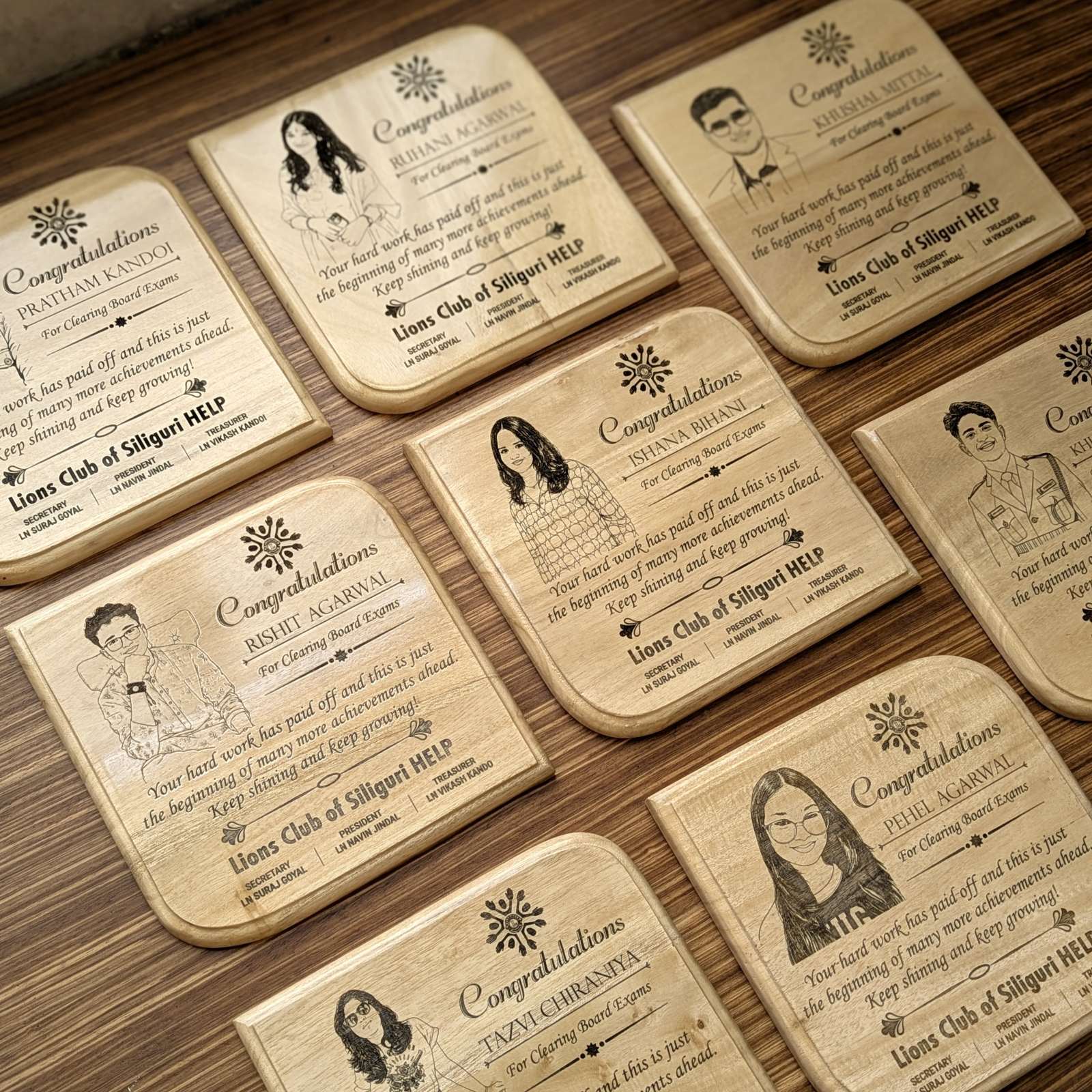 Customize Your Own Square Wooden Plaque | Personalized Memento & Award